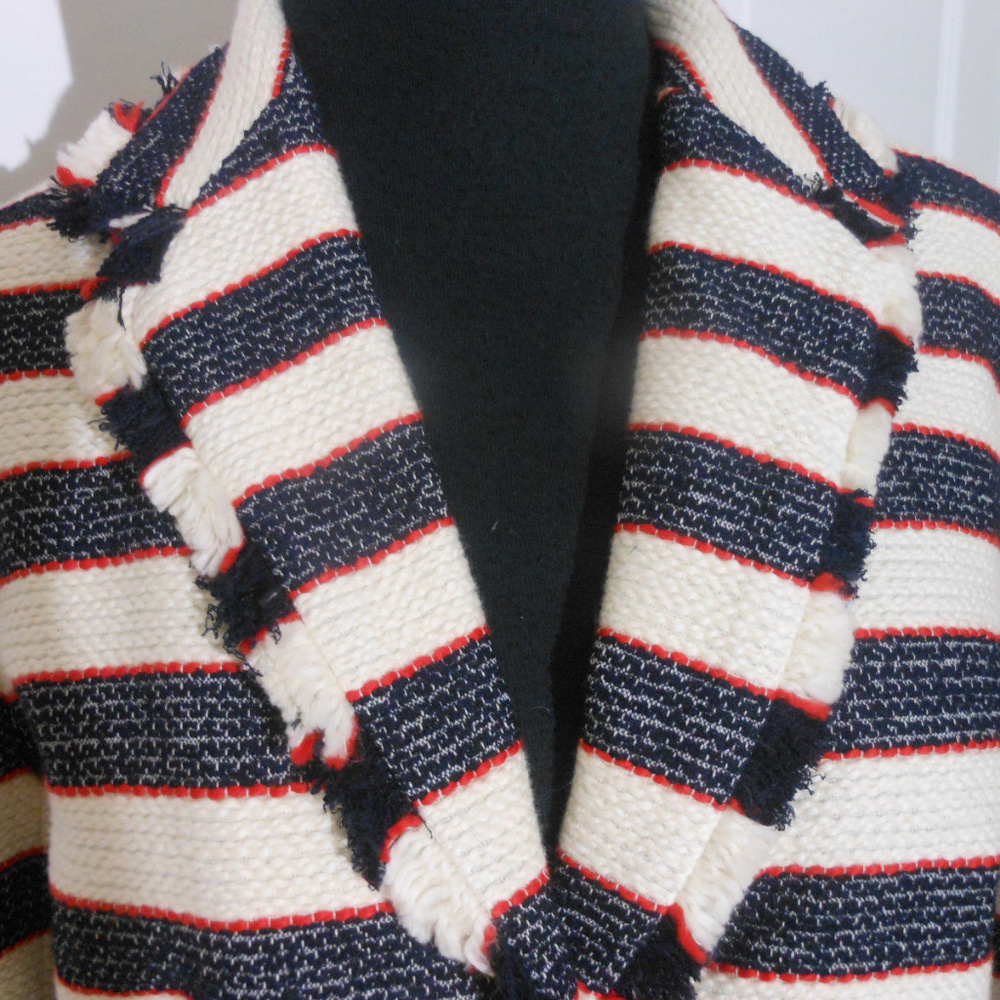 J CREW NWT Cotton-Blend 'Legion' Striped Jacke/Blazer - Picture 6 of 9